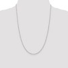 Black Bow Jewelry 2.5mm Sterling Silver Flat Open Cable Chain Necklace - 2 of 4