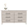 NicBex Stylish Wooden Dresser with 6 Spacious Drawers Minimalist Closet Storage with Superior Top for Bedroom, Living Room, Hallway - 3 of 4