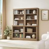 JAHRSTIM Halston Multi-Depth Bookcase, Adjustable Storage Open Display Shelving Unit for Home and Office Space, 31.5”L x 15.75”W x 72.8”H, Oak - 4 of 4