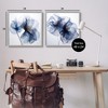 Stupell Industries Blue Modern Flowers, 24" x 24" (Set of 2) - 3 of 4