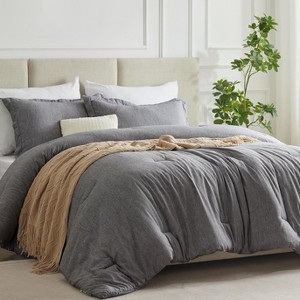 BAGOKIE 2/3 Pieces Comforter Bedding Set with Comforter and Pillow Shams - 1 of 4