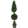 Nearly Natural 5-ft Cypress Ball and Cone Artificial Tree (Indoor/Outdoor) - 2 of 4