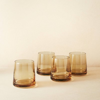 9.8oz 4pk Glass Short Tinted Tumblers - Opalhouse™ designed with Jungalow™