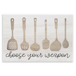 Stupell Industries Choose Your Kitchen Utensils, 10" x 15" - 1 of 4
