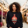 Simply Sage Market Women's Graphic Sweatshirt Merry Vibes Only - 2 of 4