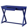 NicBex Home Office Desks 42" Desk with Storage Office Home Desks Writing Table with 1 Drawer and Cross Metal Legs for Study - 3 of 4
