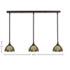 Toltec Lighting Any 3 - Light Chandelier in  Dark Granite with 7" Ivory Cypress Art Glass Shade - 2 of 2