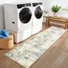 Modern Abstract Non Slip Area Rug Stain Resistant Contemporary Soft Rugs Ultra Low Pile Indoor Mat for Living Room Bedroom Kitchen - 4 of 4