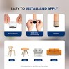 SereneLife Clear Rubber Furniture Leg Covers - Anti-Slip Floor Protectors, 24ct - 4 of 4