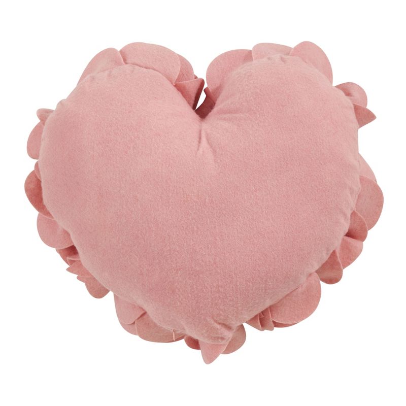Saro Lifestyle Valentine's Day Throw Pillow With Heart Felt Design, 2 of 5