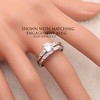 Dione Anniversary Band Ring Sterling Silver Baguette Cz Ginger Lyne Collection - 3 of 4