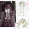 Unique Bargains Women's Butterfly and Spider Shape Tassel Hair Clips and Pins Gold Tone 2 Pcs - 3 of 4