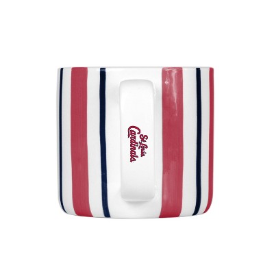 MLB St. Louis Cardinals Striped Coffee Mug - 16oz