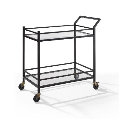 Aimee Bar Cart Oil Rubbed Bronze - Crosley