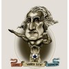 "Muscular George Washington" Caricature  Adult Long Sleeve Hoodie - 2 of 2