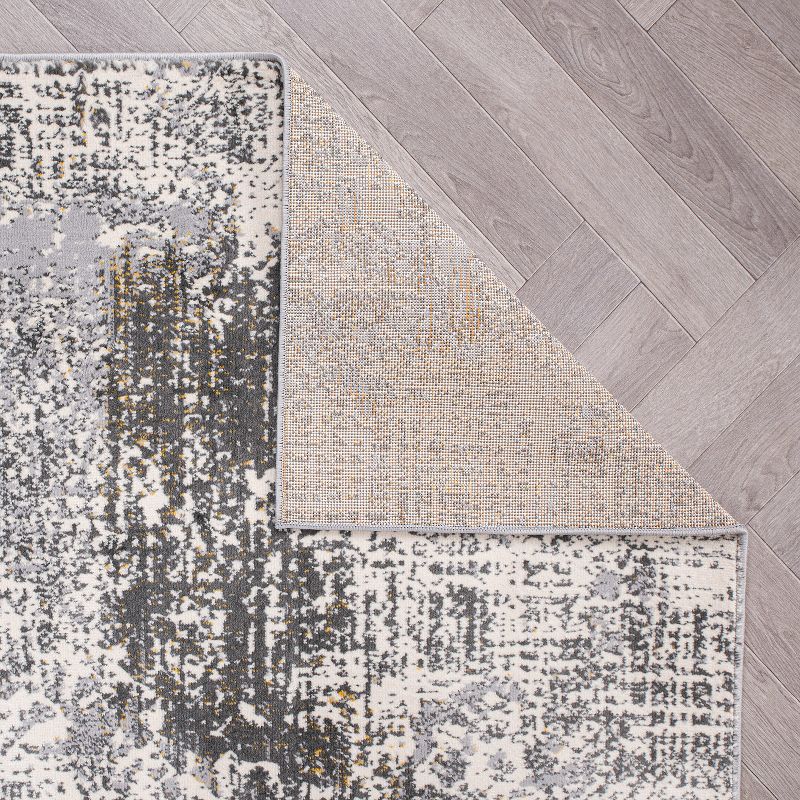World Rug Gallery Prague Distressed Abstract Area Rug, 4 of 9