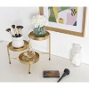 Kate and Laurel Finn Round Metal Tabletop Planter, 7.25x7.25x10, Gold - 4 of 4