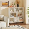 Tangkula 8 Cube Bookcase 3-Tier Modern Storage Organizer w/ 5 Metal Legs Bookshelves - 4 of 4