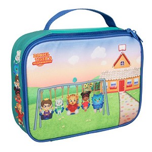 Daniel Tiger's Neighborhood Insulated Lunch Sleeve - Reusable Heavy Duty Tote Bag w Mesh Pocket (Swing & Friends) School Lunch Box for Kids - 1 of 1