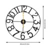 YIYIBYUS 24" Metal Clock, Large Cut-Out Farmhouse Decorative Wall Clock Battery Operated, Silent Non-Ticking - 4 of 4