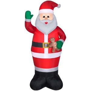 Gemmy Christmas Airblown Inflatable Santa OPP, 7 ft Tall, Multi - 1 of 3