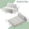 Gaomon Folding Sofa Bed, Futon Sofa Bed, Floor Folding Couch, Convertible Sleeper Chair with Pillow Foldable Mattress Back Support - 2 of 4