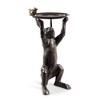 SPI Home Bunny's Best Friend Birdfeeder – 22" Tall Cast Iron Garden Sculpture with Bowl, Rustic Animal Outdoor Decor - 3 of 3