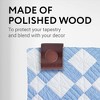 Impresa [6 Pack] Mahogany Quilt/Tapestry Wall Hangers - Extra Wide Strong Grip - Easy to Install Clips with Hardware Included - 4 of 4