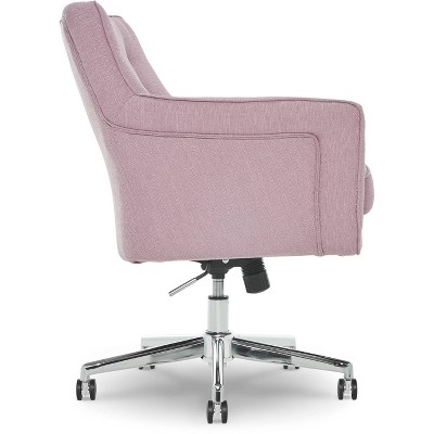 Lilac Memory Foam Swivel Home Office Chair