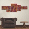 Trademark Fine Art Ali Heidari  Violets 3 Piece Panel Set Art - 3 of 3