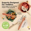 3-Pack Prep Baby Spoons, Silicone Baby Utensils for Self Feeding 6-24 Months, All Stages Baby Feeding Set, BLW Toddler Spoons - 2 of 4