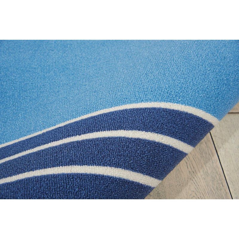 Waverly Sun & Shade "Sailing" Blue Indoor/Outdoor Area Rug by Nourison, 6 of 7
