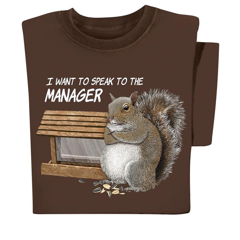 Collections Etc Squirrel Manager T-shirt, 3 of 5