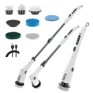 Paaaawaters NEW 2025 Electric Spin Scrubber - Shower & Bathroom Cordl Cleaning Electric Brush - 7 Brushes, 4 Adjust Angles, 3-Speeds - 1 of 4