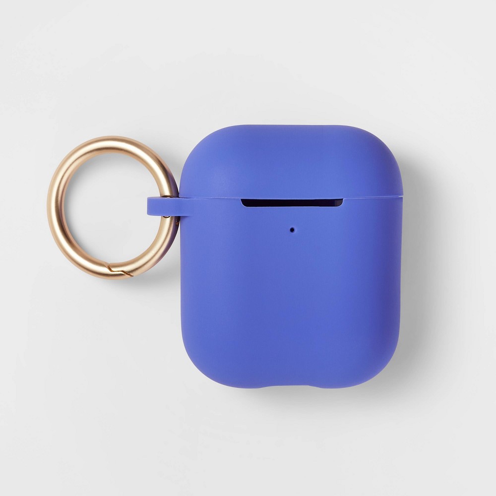 heyday AirPods Gen 1/2 Silicone Case with Clip - Space Blue