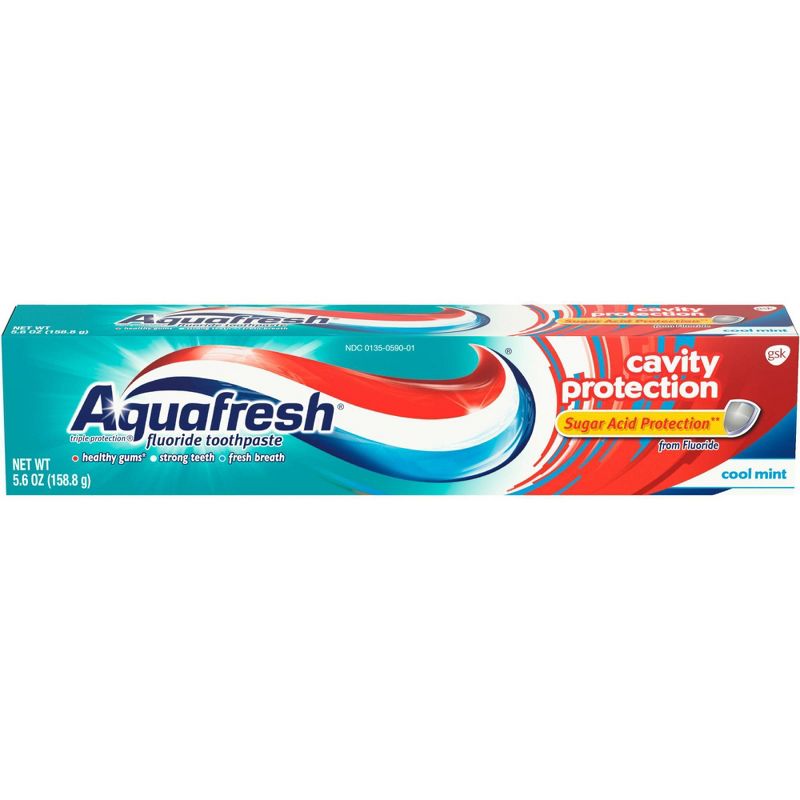 Aquafresh Cavity Triple Protection Fluoride Toothpaste - 5.6oz, 1 of 9
