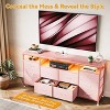 63.3 Inch Dresser for Bedroom, 10 Drawer Dresser Tv Stand for 65 70 75 Inch Tv, with Led Lights & Power Outlets,  Living Room - 4 of 4