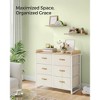 SONGMICS Kids Dresser with 6 Drawers Boys Girls Dresser for Baby with Water-Resistant Changing Table Storage Organizer Cabinet - 3 of 4