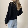 Women's Eve Textured Diamond Sleeve Top - SIX/FIFTY - 2 of 2