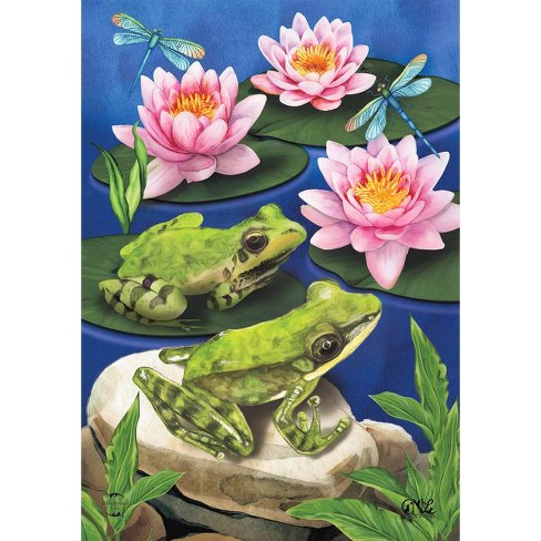 Frog Pond Summer House Flag Lily Pads 28