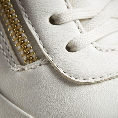 Женские кроссовки Clarks Womens Tivoli Zip Off White Leather Sneakers 7 Medium — фото 4