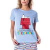 Peanuts Women's Snoopy Happiness is Sleeping In Shirt And Pant Sleepwear Set - 2 of 4