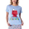 Peanuts Women's Snoopy Happiness Is Sleeping In Shirt And Pant Sleepwear  Set : Target