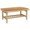 vidaXL Patio Coffee Table 35.4 in.x21.7 in.x14.6 in. Bamboo - 2 of 4