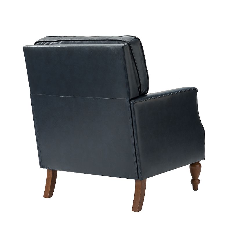 Set of 2 Francesco Transitional Vegan Leather Armchair for Bedroom and Living Room | KARAT HOME, 4 of 11