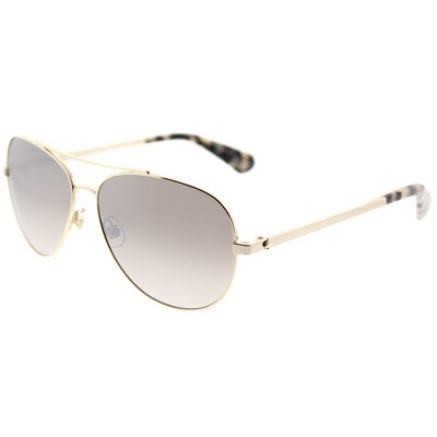 Kate Spade Avaline2/S 06J Womens Aviator Sunglasses Gold Havana 58mm