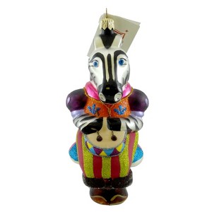 Tannenbaum Treasures 4.75 In Zebra Musician Drummer Ornament Abigail Musician Music Tree Ornaments - 1 of 2
