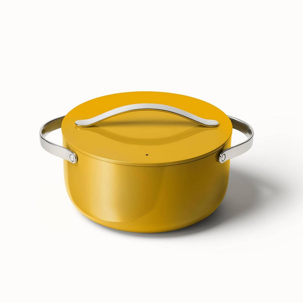 Photos - Pan Caraway Home 6.5qt Dutch Oven with Lid Marigold