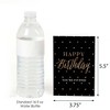 Big Dot of Happiness Chic Happy Birthday - Black and Gold - Fill In Birthday Party Invitations (8 count) - 3 of 4