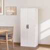 Karl Home 59in Tall White Kitchen Storage Cabinet With 2 Doors And Adjustable Shelves Food Storage Pantry Cabinet - 4 of 4